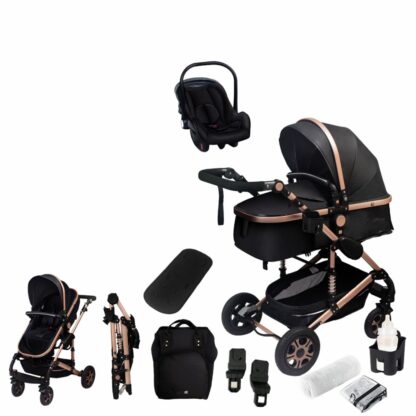 Barnvagn 3-in-1 + babyskydd ElmaPram Montano - Bild 3