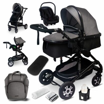 Barnvagn 3-in-1 + babyskydd ElmaPram Montano - Bild 7